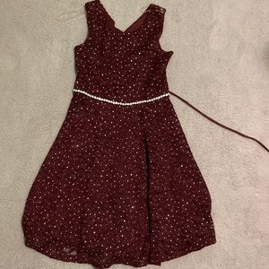 kids purple dress
